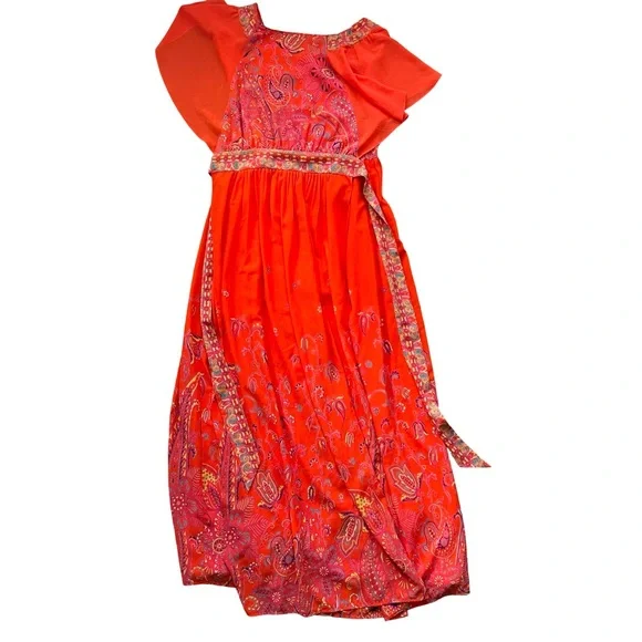 Anthropologie Maeve Orange Paisley
Maxi Dress - Picture 3 of 9